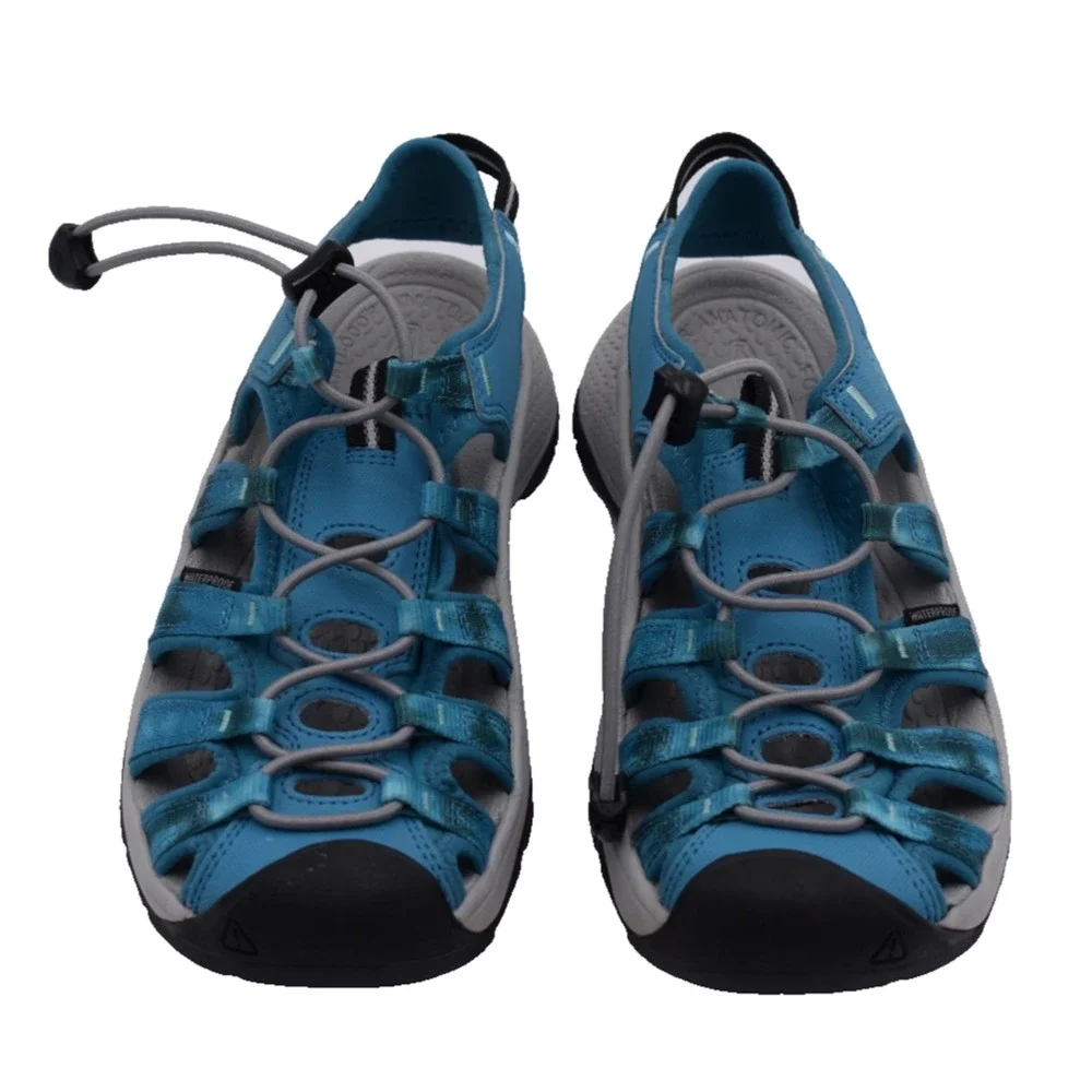 KEEN Astoria West Hiking Sandal - Sea Moss Sky Blue - 0127165 - Womens 7